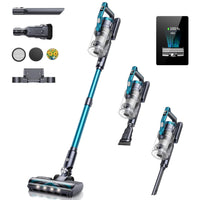 1 x RAW Customer Returns BuTure VC60 cordless vacuum cleaner wireless 38000PA, 450W vacuum cleaner up to 55 minutes running time, 1.5L stick vacuum cleaner with LED display, anti-tangle brush, scent card for hard floors carpet pet hair car - RRP €171.38