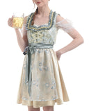 1 x RAW Customer Returns FCCAM Dirndl women s traditional dress women s dirndl for women includes dirndl blouse women s traditional dress apron dirndl complete set cheap, dirndl beige women XXL - RRP €30.23