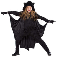 12 x Brand New KEEBAX Halloween Children s Vampire Bat Wings Black Cape, Unisex Vampire Fancy Dress Costume with Cape and Gloves, Cosplay Carnival Costumes for 3-13 Girls and Boys L 130-140cm  - RRP €263.4