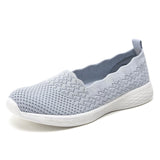 1 x RAW Customer Returns Puxowe Women s Slip On Sneakers Lightweight Breathable Sports Shoes Sneakers Comfortable Casual Shoes Walking Shoes Outdoor Fitness 37.5 EU Light Gray - RRP €49.99