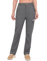 1 x Brand New Mapamyumco Women s Stretch Outdoor Hiking Trousers Cotton Soft Jogger Drawstring Zip Pockets Jogging Bottoms Trekking Hoend and Lightweight Gray XL - RRP €32.99