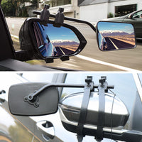 1 x RAW Customer Returns RISAKOGO caravan mirror, 2 pieces caravan mirror, universal caravan mirror, additional mirror, infinitely adjustable for all common vehicle types - RRP €52.43