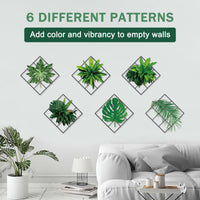 15 x Brand New Green Leaves Wall Sticker - 3D Green Plant Wall Sticker, Potted Plant Wall Sticker, Modern Wall Sticker Living Room, Spring Wall Sticker for Window Bedroom Wall Decoration - RRP €306.0