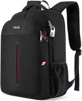 1 x RAW Customer Returns Della Gao Laptop Backpack 17-inch Travel Backpack Men Anti-theft Backpack, Waterproof Backpack with USB Charging Slot Backpack Daypack Business Bags Backpack Women, Black - RRP €39.99