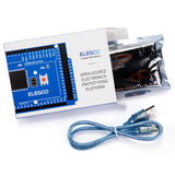 1 x RAW Customer Returns ELEGOO Mega 2560 R3 Board Card Compatible with Arduino IDE with Microcontroller Based on Mega with USB Cable Black Version Mega Kit - RRP €23.32