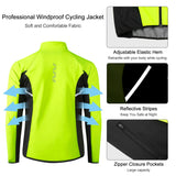 1 x RAW Customer Returns LAMEDA cycling jacket men s winter thermal softshell jacket cycling jacket waterproof windproof breathable reflective running jacket autumn women for cycling sports running hiking green XL - RRP €50.41