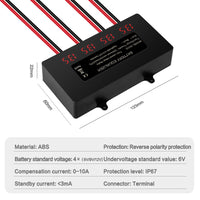 1 x RAW Customer Returns Jadeshay 48V Battery Equalizer, Voltage Battery Balancer 4 x 12V, for Lead-Acid Lithium Batteries, with Digital Display - RRP €73.2