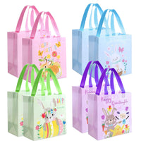 1 x Brand New Pack of 8 Easter egg hunt bags with handles, Easter bags for filling, reusable Easter gift bags, Easter bags, multifunctional Easter bags, gift bags, presents, party accessories - RRP €9.77