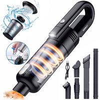 1 x RAW Customer Returns SIMWAL Handheld Vacuum Cleaner Battery, 9500Pa Cordless Handheld Vacuum Cleaner 120W Battery Car Vacuum Cleaner with Washable Metal HEPA Filter, LED Lamp, Mini Handheld Vacuum Cleaner for Car, House, Pet Hair Black  - RRP €34.89