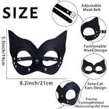 16 x RAW Customer Returns Goenb Catwoman Mask, Catwoman Mask Women Cat Women Mask Cat Mask Women Catwoman Costume Women Halloween Mask Leather Mask for Halloween Carnival Mardi Gras Masquerade Valentine s Day Black  - RRP €128.8