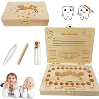 5 x Brand New Shengruili Wooden Children s Keepsake Gift, Baby Tooth Box for Children s Teeth, Wooden Children s Tooth Box, Tooth Box for Girls Boys, Teeth Saver Box - RRP €114.0