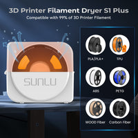 1 x RAW Customer Returns SUNLU Filament Dryer Box, Upgraded 3D Printer Filament Dryer with Fan, Storage Box for 3D Printing Filament 1.75, PLA PETG ABS TPU Filament Dryer Box, S1 Plus, White - RRP €40.33