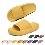 1 x RAW Customer Returns Geweo Slippers Women s Bathing Slippers Men s Thick EVA Cozislides Original Slippers Super Soft Clouds Slippers Bathing Slippers Non-Slip Bathing Shoes Comfortable Mules Slides Unisex Yellow 40 41EU - RRP €19.99