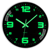 1 x RAW Customer Returns ACCSHINE Luminous Wall Clock Without Ticking Noise Silent 30cm Quartz Modern Large Battery Operated Wall Clock Easy to Read for Room Home Kitchen Bedroom Office School Luminous Wall Clock B  - RRP €23.59