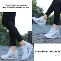 1 x RAW Customer Returns KOWAYI Women s Sneakers Wedges with Wedge Heel 7cm Lightweight Platform Sneakers Walking Shoes Breathable Women s Sneakers Casual Shoes Comfortable Sports Shoes with Wedge Heel White 40 - RRP €42.95