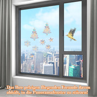 1 x Brand New Window Sticker for Bird Strikes, Anti-Collision Window Stickers to Prevent People, Attractive Window Decoration Bird Strikes on Window Glass Snowflake  - RRP €20.4