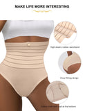 2 x Brand New Women s figure-shaping girdle briefs with tummy-reducing effect, shapewear underpants, girdle pants, tummy control, high waist underwear skin color, L  - RRP €55.2