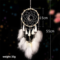 1 x RAW Customer Returns Dream Catcher with Handmade LED Light, Dream Catcher, Boho, Home Decor, Chic Decor, Home Decor, Gift for Apartment, Bedroom, Room Decor - RRP €22.8