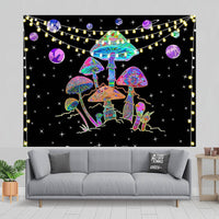 2 x Brand New Arawat Tapestry Psychedelic Mushrooms Wall Hanging Forest Tapestries Illusions Tapestry Aesthetic Wall Hanging Moon Tapestry Landscape Wall Hanging Hippie Trippy Tapestry Mushrooms Wall Decoration 150x200cm  - RRP €27.24