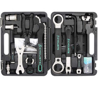 1 x RAW Customer Returns cyclists 23 Piece Bicycle Repair Kit, Portable Tool Case Tool Set for Tires Chain Assembly Repairs Bike Tool with Carrying Case - RRP €97.38