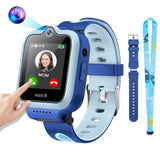 1 x RAW Customer Returns 4G Kids Smartwatch Phone, Smartwatch Kids with Video Phone Call, Smartwatch for Kids with 360 Rotating HD Touch Screen Kids Smartwatch WiFi Video Call SOS for Boys Girls T30 Blue  - RRP €45.37