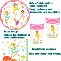 3 x RAW Customer Returns HGSHUO Fairy Party Tableware Children s Birthday Decoration Birthday Party Tableware Fairies Paper Plates Cups Napkins Fairy Birthday Party Wedding Baby Shower Picnic Table Decoration Set - RRP €54.42