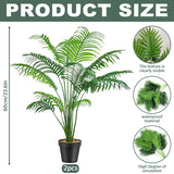 1 x RAW Customer Returns Lighterday Set of 2 Artificial Plants Large Artificial Plants Artificial Plant Fake Plant,Artificial Plants Like Real,Plastic Plant Tall for Office,Home,Indoor and Outdoor Decoration Small Palm Tree  - RRP €26.99