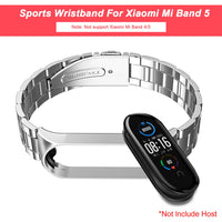 1 x RAW Customer Returns BDIG Compatible Strap for Xiaomi Mi Band 5 Bracelet Mi Band 5 Stainless Steel Strap Replacement Bracelet for Mi Band 5 Bracelet, Silver - RRP €13.8