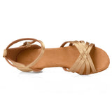 1 x RAW Customer Returns TRIWORIAE - Heeled Dance Shoes for Women Heel 4cm Beige 39 EU - RRP €36.99