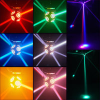 1 x RAW Customer Returns Moving Head Stage Light, ZonQoonz 30W LED Disco Party Light Double Sided Stage Lighting DJ Lights by dmx512 Sound Activated Control for Disco Club Live Show Bar Wedding Halloween Christmas - RRP €88.22