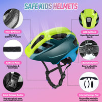 1 x RAW Customer Returns Children s helmet, RaMokey children s bicycle helmet, bicycle helmet boys, bicycle helmet girls, children s helmet from 4 years helmet with visor, adjustable children s bicycle helmet 48-56CM  - RRP €27.99