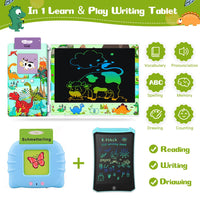 5 x Brand New English learning toys for ages 2-3, talking flash cards LCD writing tablet 224 words, reading and writing toddlers Montessori autism toys, gifts for boys and girls 2-8 years - RRP €99.9