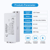 2 x RAW Customer Returns YAYZA LED transformer 24V 60W, IP44 LED transformer, volt converter 230V to 24V 2500mA DC LED driver, no LED flicker, no transformer noise, LED driver for LED lamps G4, MR11, GU5.3, MR16 - RRP €33.58