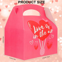 3 x Brand New Qpout 12pcs Valentine s Day Gift Boxes, Red Love Heart Design Valentine s Day Cupcake Box Cardboard Lunch Box Candy Chocolate Cookie Gifts Empty Packaging Box Decoration Box - RRP €61.2