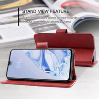 1 x Brand New GIOPUEY Case Compatible with Xiaomi Redmi Note 11S 5G, Leather Wallet Case Cover, 3 Card Slots Stand Function - Red - RRP €10.8