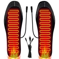 66 x Brand New Heated insoles, USB heated insoles, electric heated soles, heated soles, sole warmers, heated insoles, heated insoles, foot warmers for men, women and children, cuttable - RRP €568.92