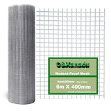 1 x RAW Customer Returns C Xanadu mouse grid 400mmX6m, rodent mesh, joint grid metal roll, protective grid, galvanized steel mats, vole grid for raised bed, prevents access with mice rats and snakes - RRP €30.23