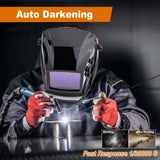 1 x RAW Customer Returns LESOLEIL Self-Darkening Welding Mask, Welding Helmet with True Color Filter, Battery, 4 ARC Sensors and Variable Shade DIN 5-9 DIN 9-13 for TIG MIG Welding Black  - RRP €59.99