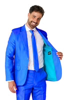 1 x RAW Customer Returns Suitmeister Party Costumes for Men - Solid Color Suit for Costumes for Carnival, Halloween Parties and Theme Parties - Blue, Size L - RRP €45.32