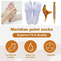 10 x Brand New Reflexology Socks - Reflexology Socks Set, foot reflexology socks with massage tools Reflexology massage acupressure socks - RRP €252.0