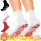 1 x Brand New Self-Heating Socks, Heated Socks, Magnetic Socks, Tourmaline Self-Heating Socks, Thermal Socks for Men Women, Tourmaline Socks for Camping, Hiking, Fishing, Cycling, 2 Pairs White, Red  - RRP €30.0