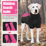 8 x Brand New Kuoser Dog Coat Winter Warm Dog Coat for Small Dogs Waterproof with Reflective Strips and Zipper Pink XL - RRP €144.0