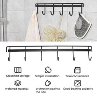 1 x Brand New Yuikome Utensil Hanger with Wall Utensil Holder Utensil Wall Mounted Self Adhesive Wall Rack for Kitchen Bedroom - RRP €20.4