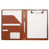 1 x RAW Customer Returns Clipboard folder A5 Clipboard A5 Writing folder with clipboard Conference folder A5 brown  - RRP €18.14