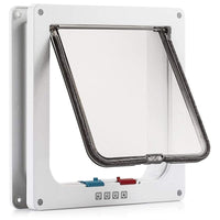 1 x RAW Customer Returns Moaobooh Cat Flap, 4 Way Locking Pet Door, Cat Dog Flap with Tunnel - RRP €20.4