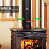 2 x RAW Customer Returns Updated Powerless Fan for Fireplace Wood Stoves Stoves - Quiet Operation 4 Rotor Blades Fireplace Fan Stove Fan Fire Pit Stoves - Environmentally Friendly - RRP €79.98