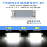 1 x RAW Customer Returns TECTICO LED license plate light Canbus SMD 6000k Ultra White for Astra HJK Corsa CDE Insignia Meriva Zafira Vectra, 2 pieces - RRP €21.8