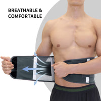 1 x RAW Customer Returns PROIRON Breathable Lumbar Support Belt with 7 Supports, Sports Support Belt, Pain Relief, Posture Corrector-M - RRP €19.22