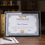 1 x RAW Customer Returns Houstimi 2 Pack Silver A4 Picture Frame Certificate Frame 21x29.7cm Glass Document Frame Diploma Graduation Poster Frame Photo Display Stand for Table Top - RRP €26.47