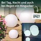 1 x RAW Customer Returns VERDOBA LED ball light with battery - waterproof LED light ball with color change and USB-C connection - dimmable LED ball for outside and inside - 20 cm large ball lamp with protection class IP67 - RRP €39.83